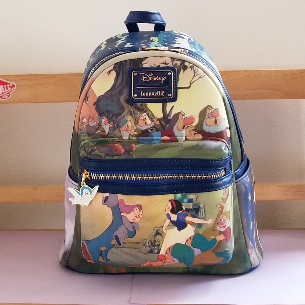 Loungefly Disney Parks Classic Disney Snow White Seven Dwarfs Mini Backpack